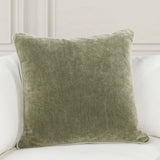 Heirloom Velvet Pillow - Olive - 22"x22" - Set of 2