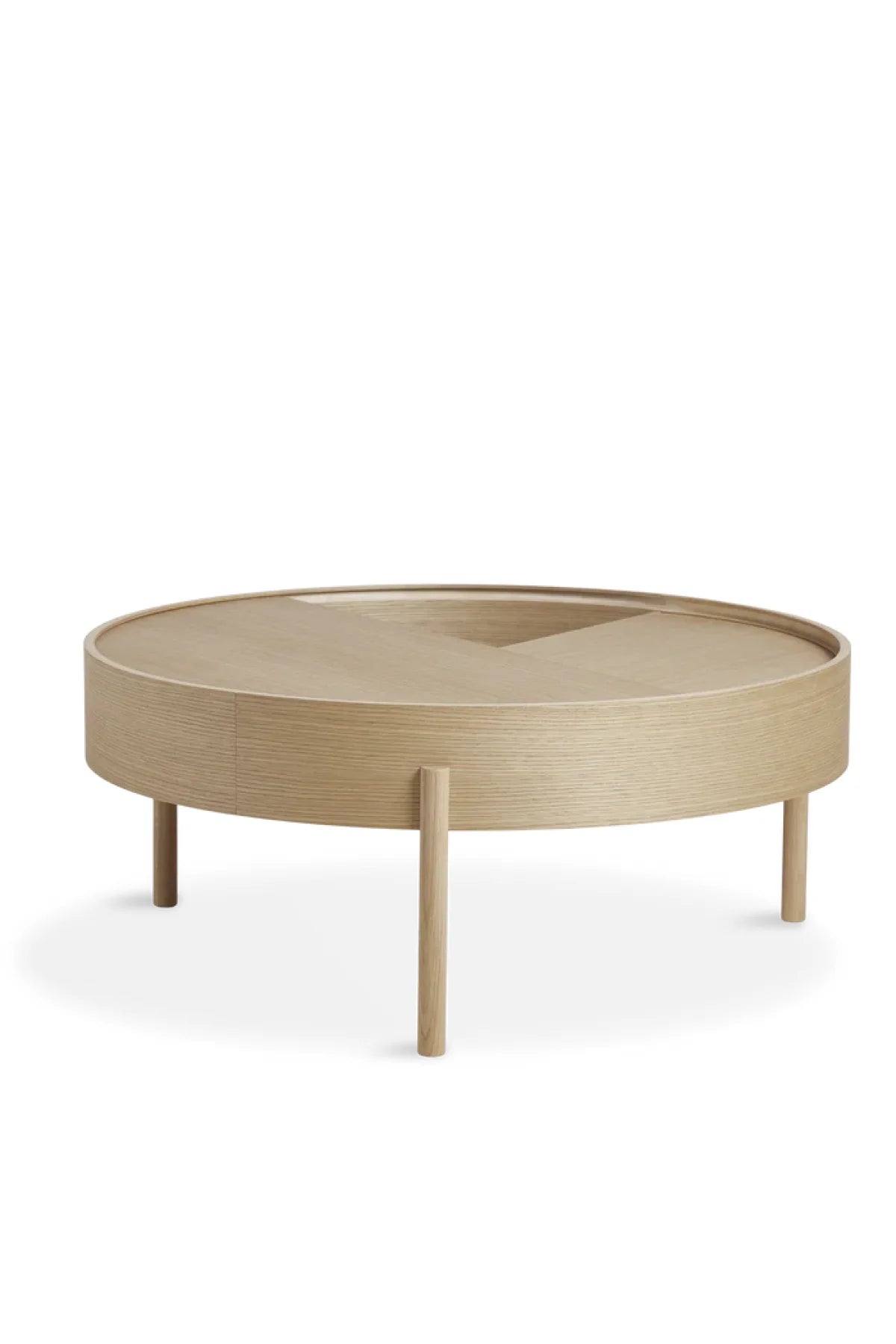 Arc Coffee Table - White Pigmented Oak