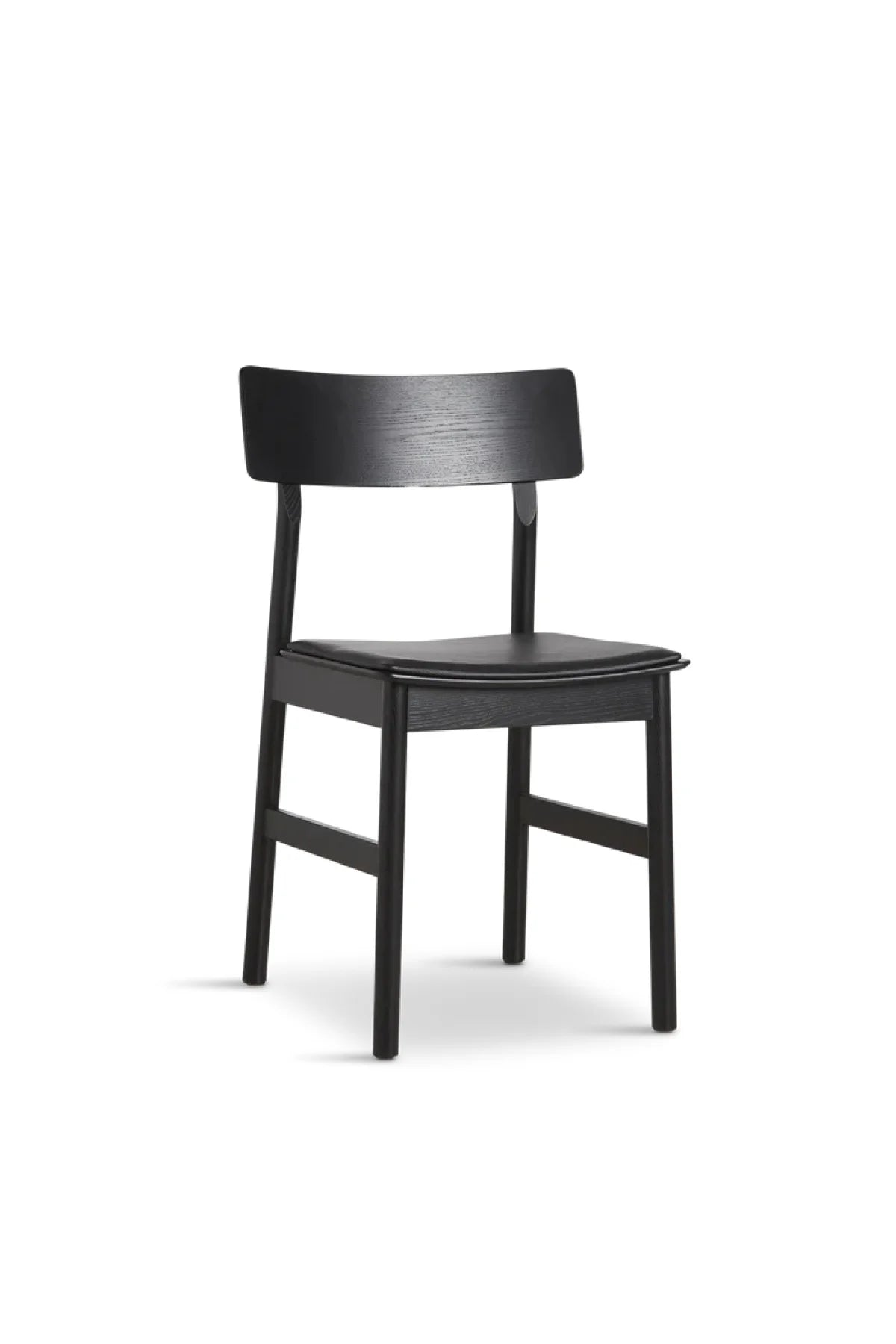 Pause Dining Chair - Black w/ Leather