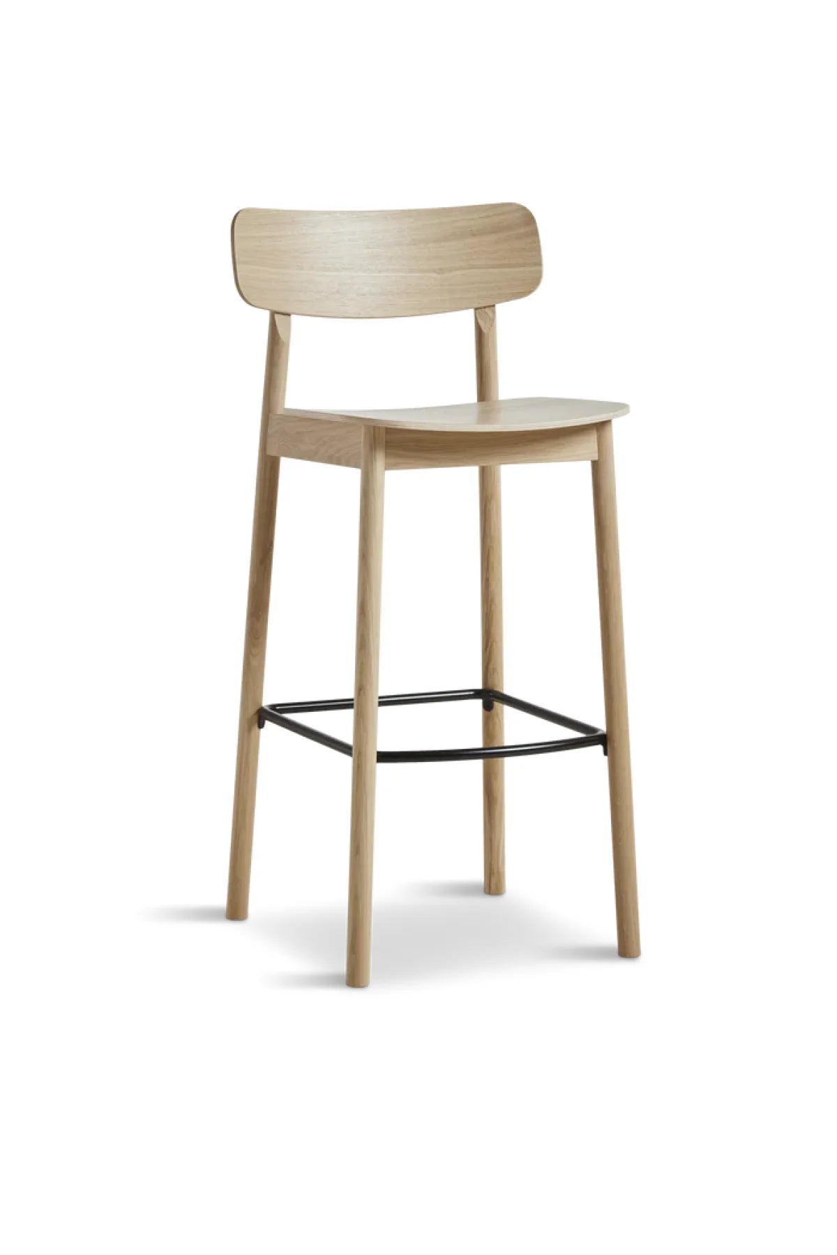 Soma Bar Stool - White Pigmented Oak