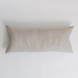 Carden Striped Lumbar Pillow - Natural - 36x16"