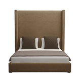 Aylet 87" Upholstered Bed - Performance Brown