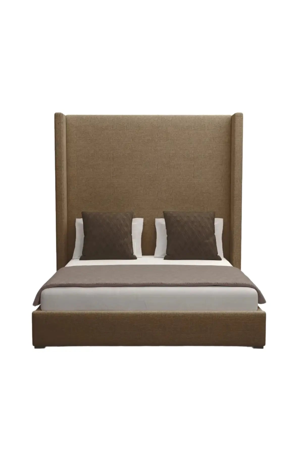 Aylet 87" Upholstered Bed - Performance Brown