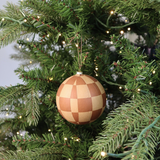 Checkered Ornament - Brown