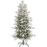 Winter Dreams Flocked Artificial Pre-Lit Tree
