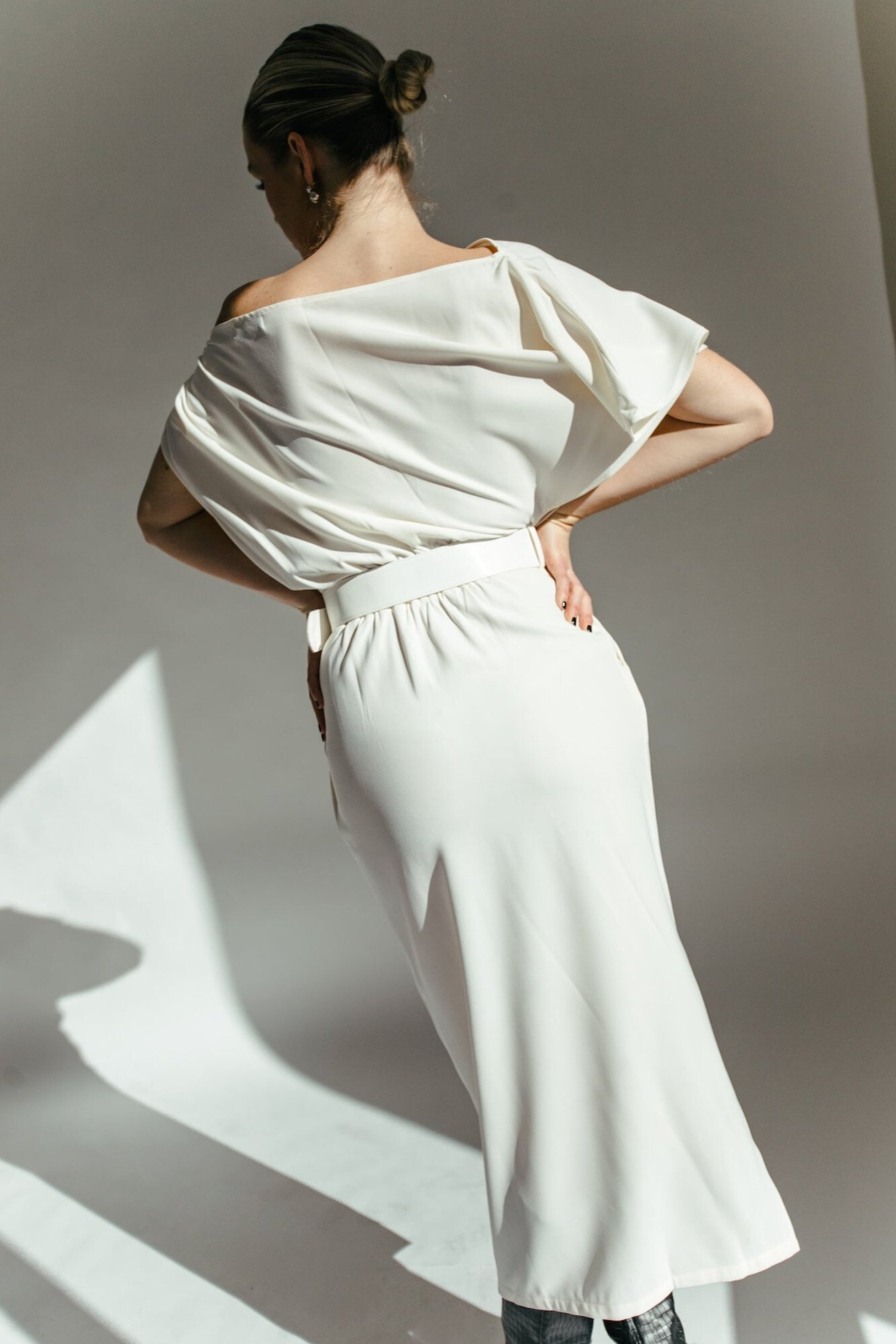 Cameron Off The Shoulder Maxi Dress - Ivory