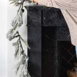 Flocked Pine Garland with Bells - 6'