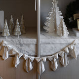 Velvet Bow Garland - Cream