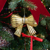 Metallic Bow Ornament - Gold