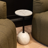 Viola Accent Table - White