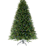 Fraser Fir Artificial Christmas Tree with LED Color Changing Lights