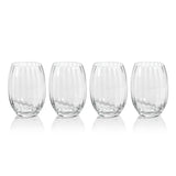 Malden Optic Stemless All-Purpose Glasses - Set of 4