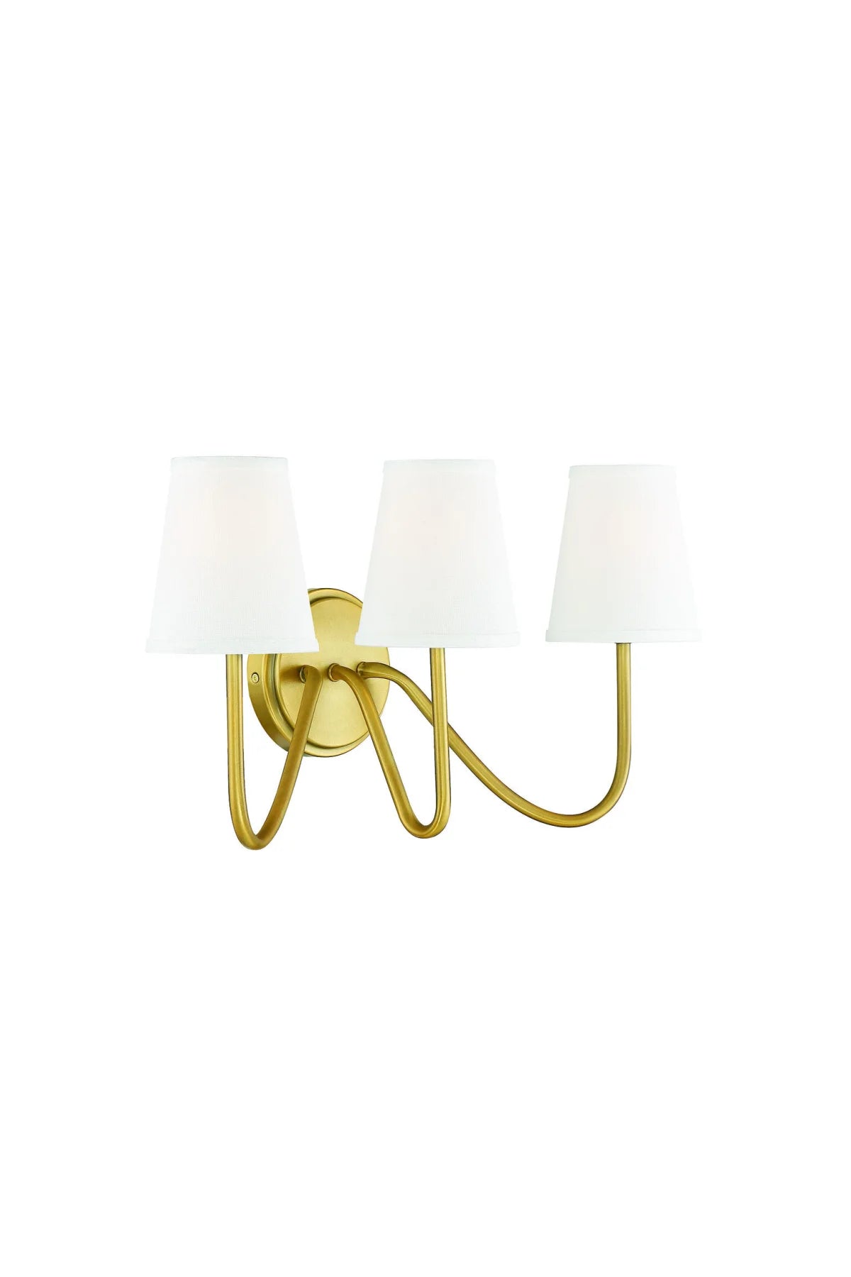 Smiths 3-Light Wall Sconce - Natural Brass