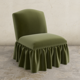 Ashburn Ruffle Slipper Chair