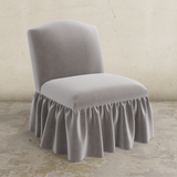 Ashburn Ruffle Slipper Chair