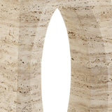 Demi Travertine Console Table