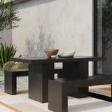 Aurelius Outdoor Dining Table - Black