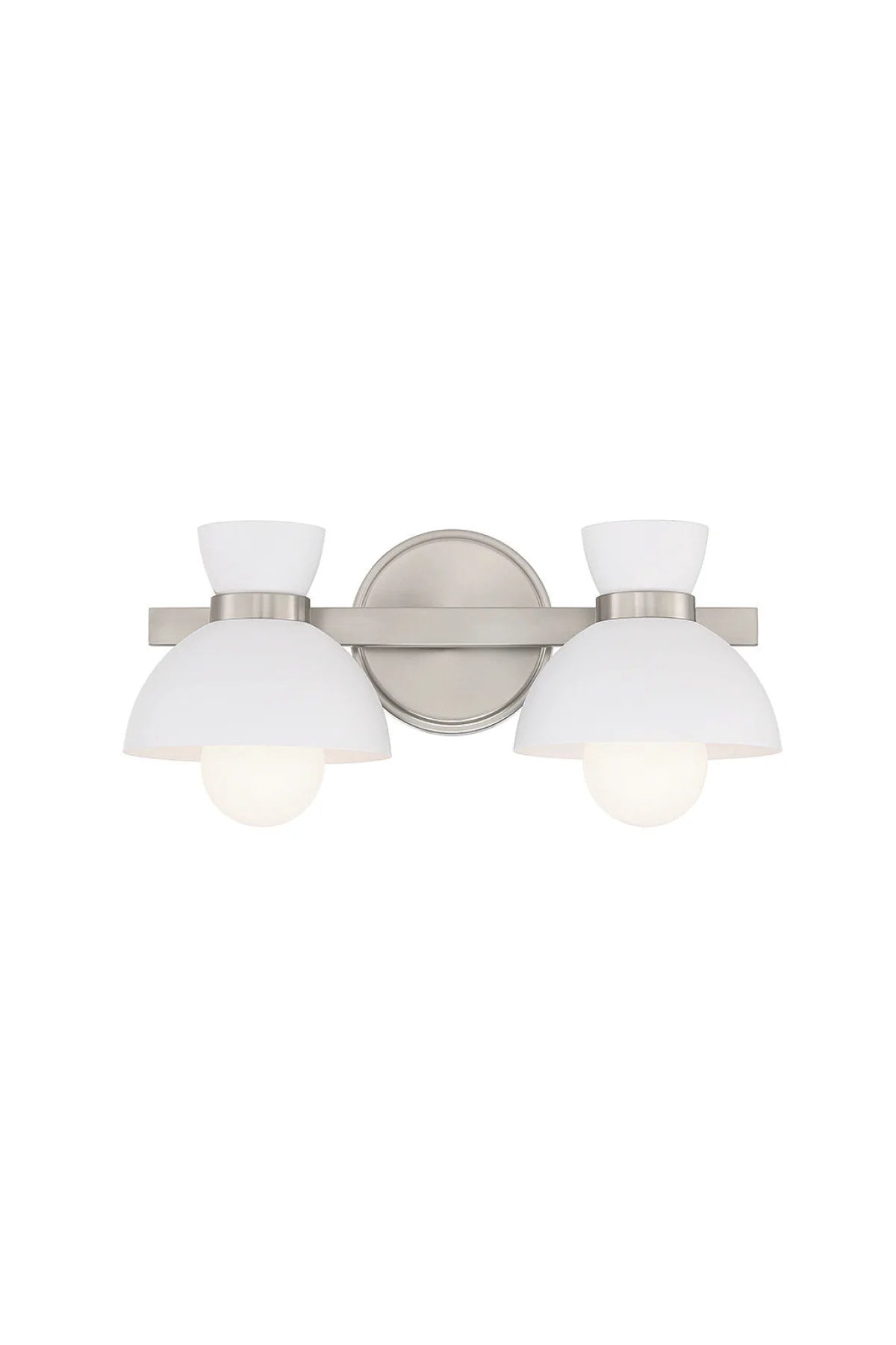 Neptune 2-Light Bathroom Vanity - Brushed Nickel