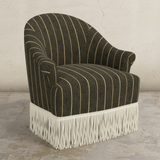 Cecile Fringe Swivel Chair