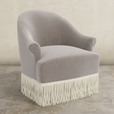Cecile Fringe Swivel Chair