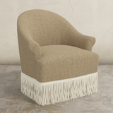 Cecile Fringe Swivel Chair