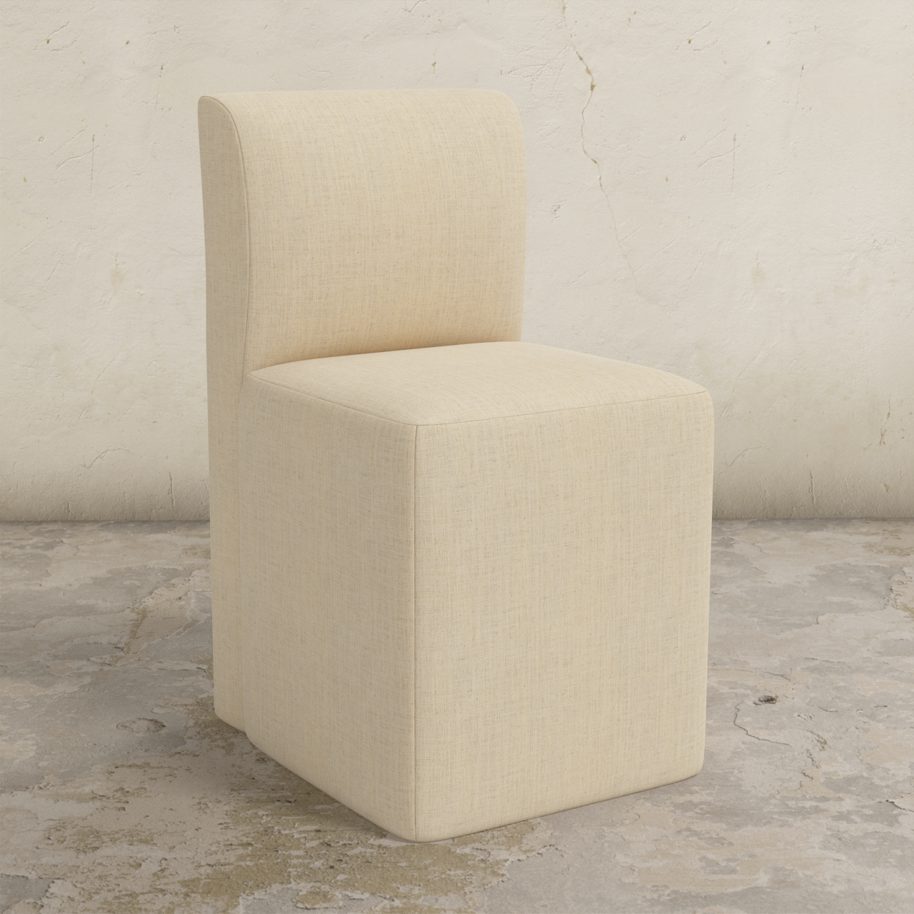 Cora Dining Chair with Casters