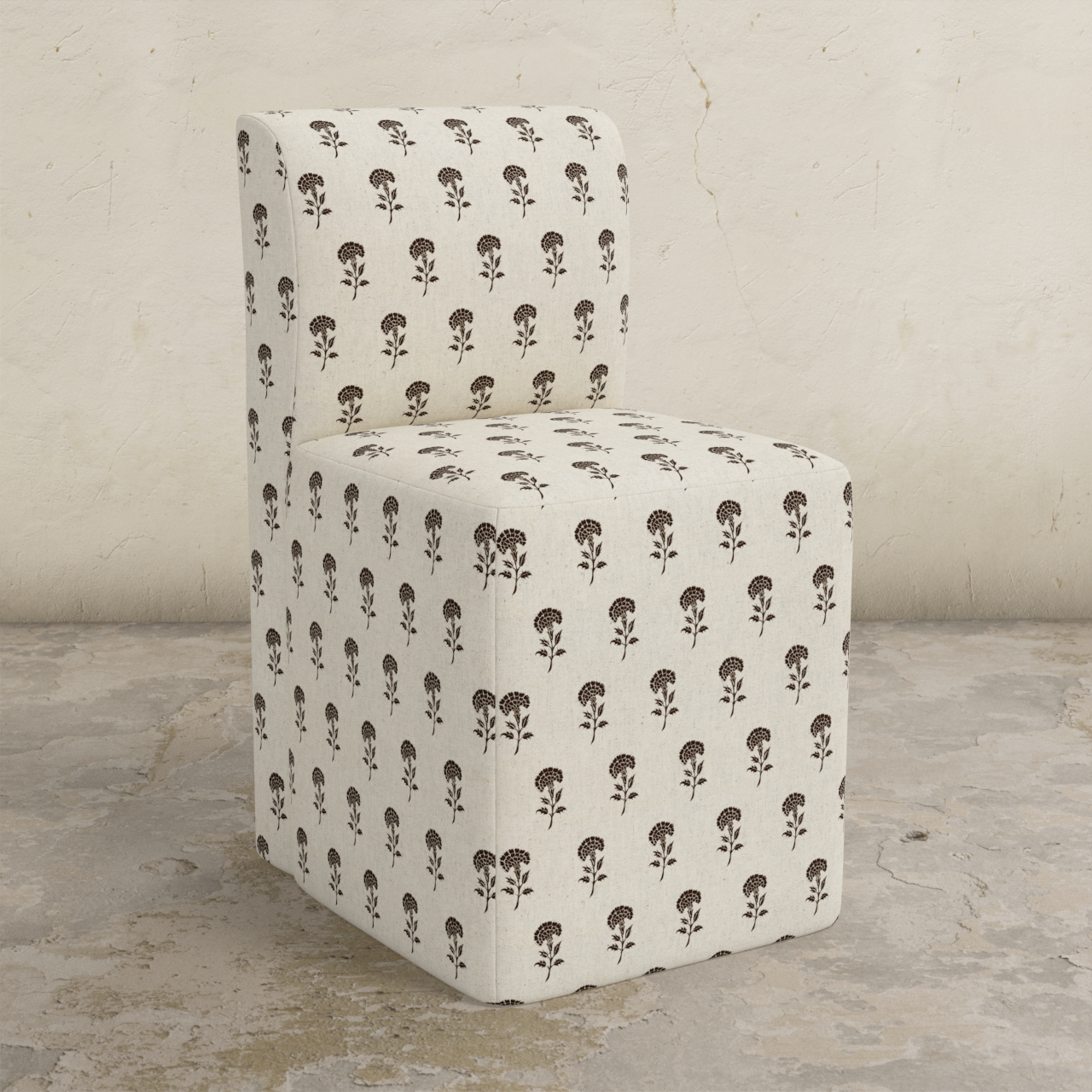 Cora Dining Chair with Casters