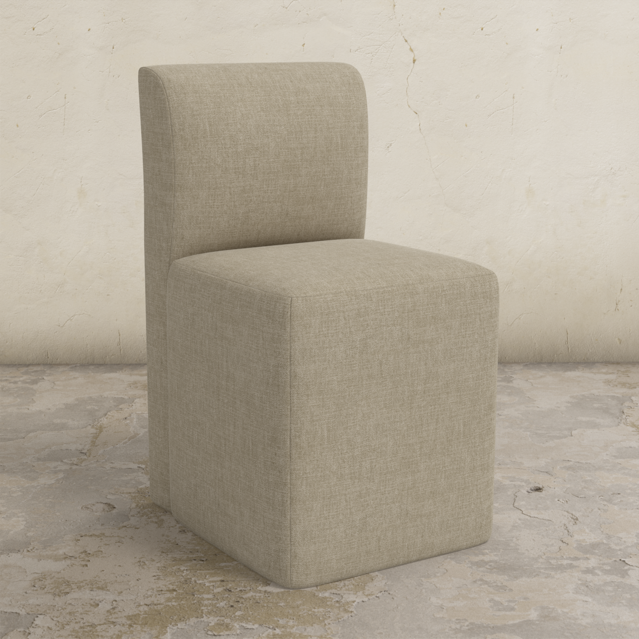 Cora Dining Chair with Casters