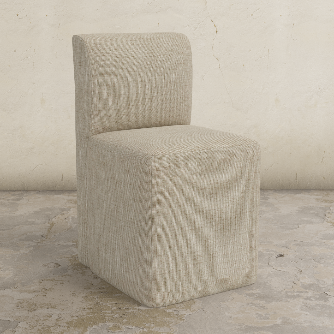Cora Dining Chair with Casters