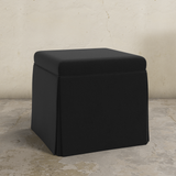 Dyer Skirted Storage Ottoman