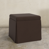 Dyer Skirted Storage Ottoman