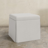 Dyer Skirted Storage Ottoman