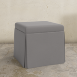 Dyer Skirted Storage Ottoman