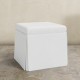 Dyer Skirted Storage Ottoman