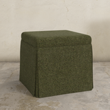 Dyer Skirted Storage Ottoman