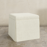 Dyer Skirted Storage Ottoman