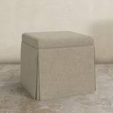 Dyer Skirted Storage Ottoman
