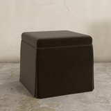 Dyer Skirted Storage Ottoman