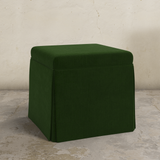 Dyer Skirted Storage Ottoman