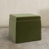 Dyer Skirted Storage Ottoman