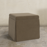 Dyer Skirted Storage Ottoman