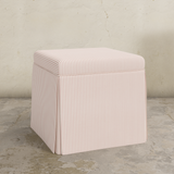 Dyer Skirted Storage Ottoman