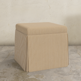 Dyer Skirted Storage Ottoman