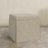 Dyer Skirted Storage Ottoman