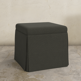 Dyer Skirted Storage Ottoman