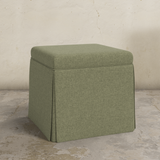 Dyer Skirted Storage Ottoman