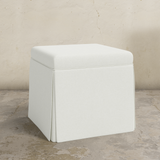 Dyer Skirted Storage Ottoman