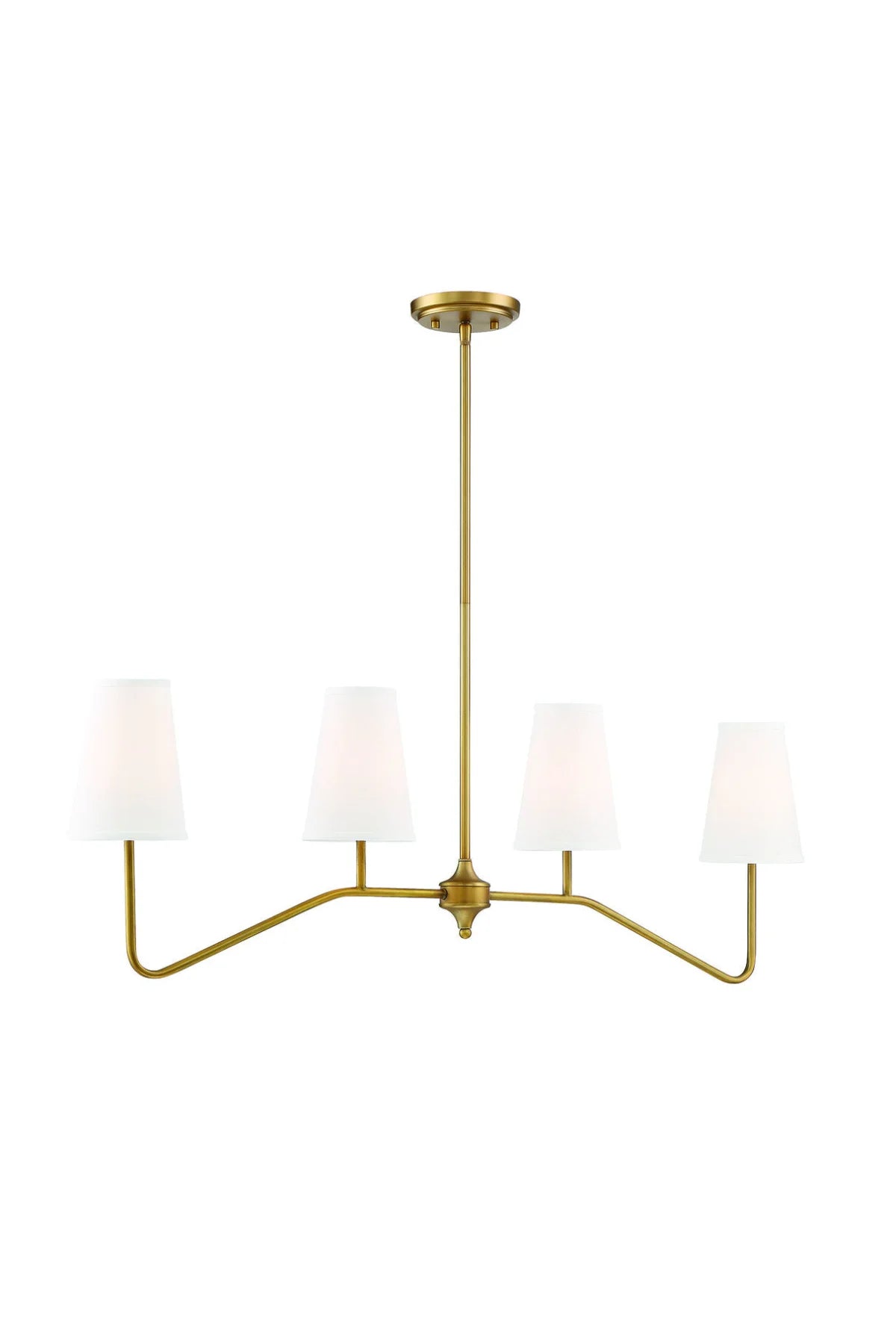 Olana Chandelier - Natural Brass