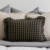 Ruffle Lumbar Pillow Cover - 14"x20"
