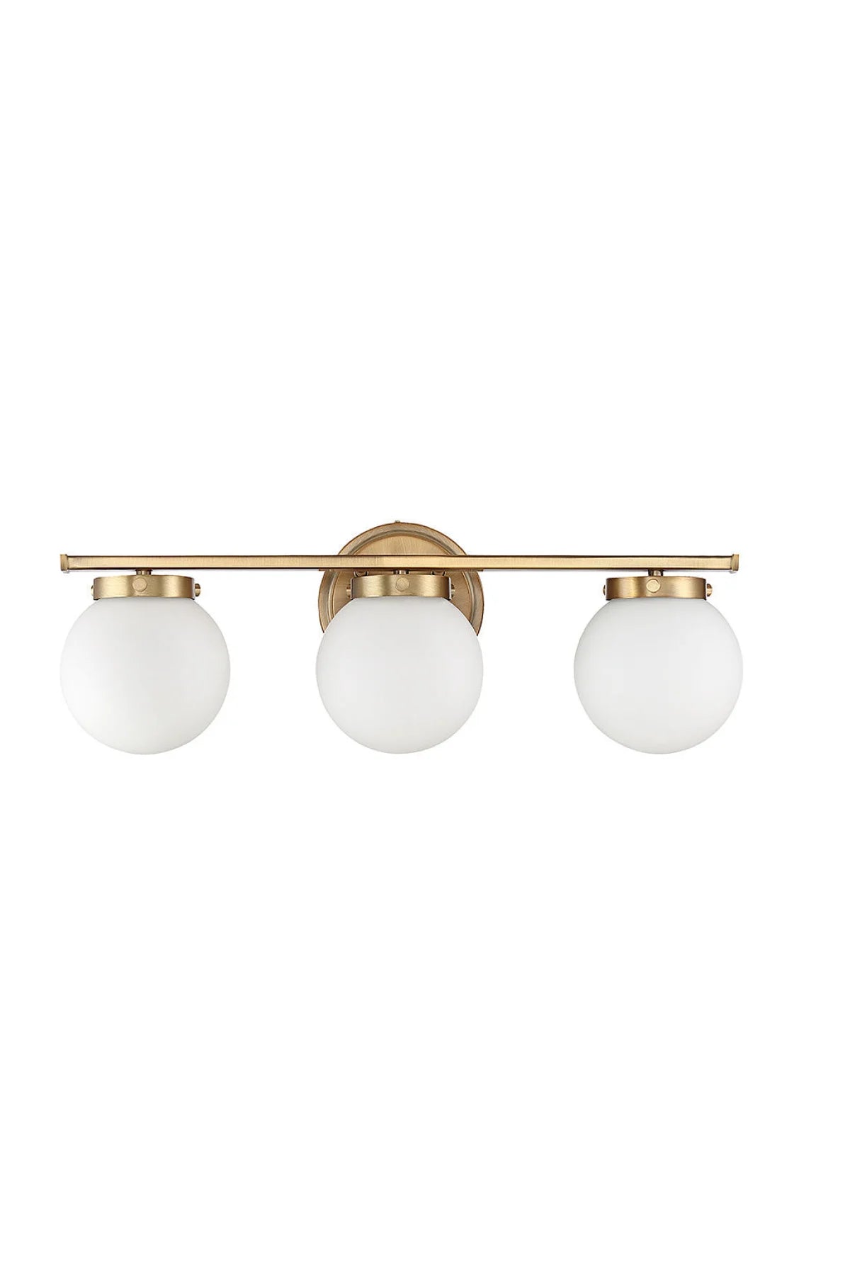 Regency Opaque Bathroom Vanity Light - Natural Brass